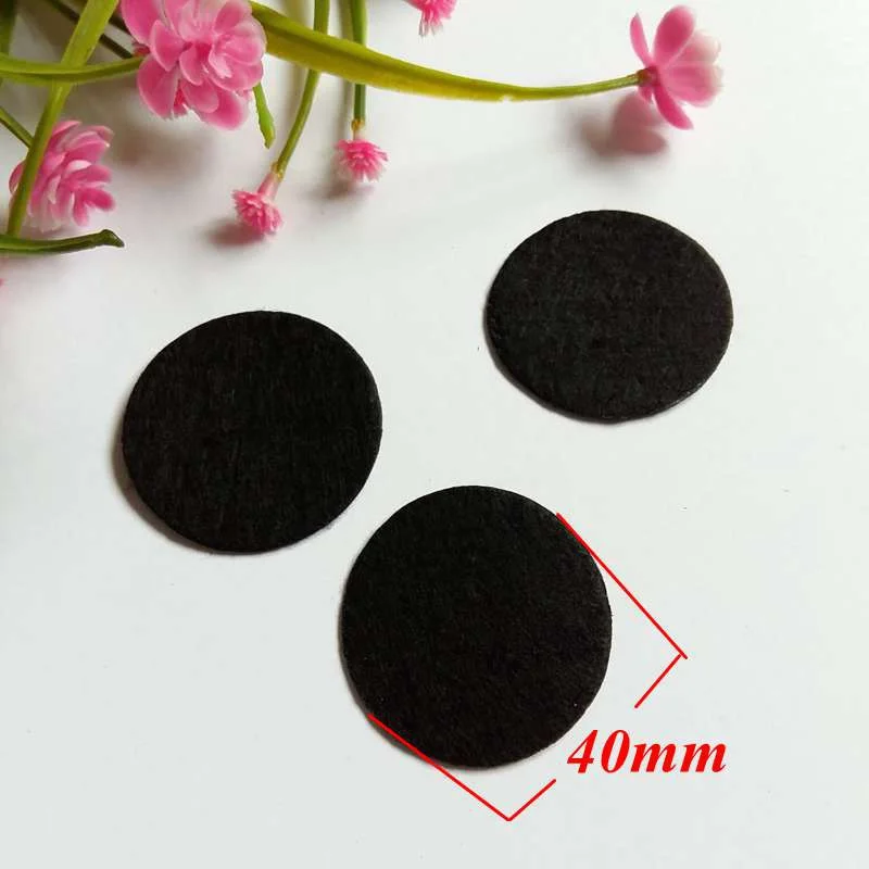 50pcs/lot 40-60mm Round Felt Fabric Pads Headband Decor Accessory Patches Circle Felt Pads Flower Accessories