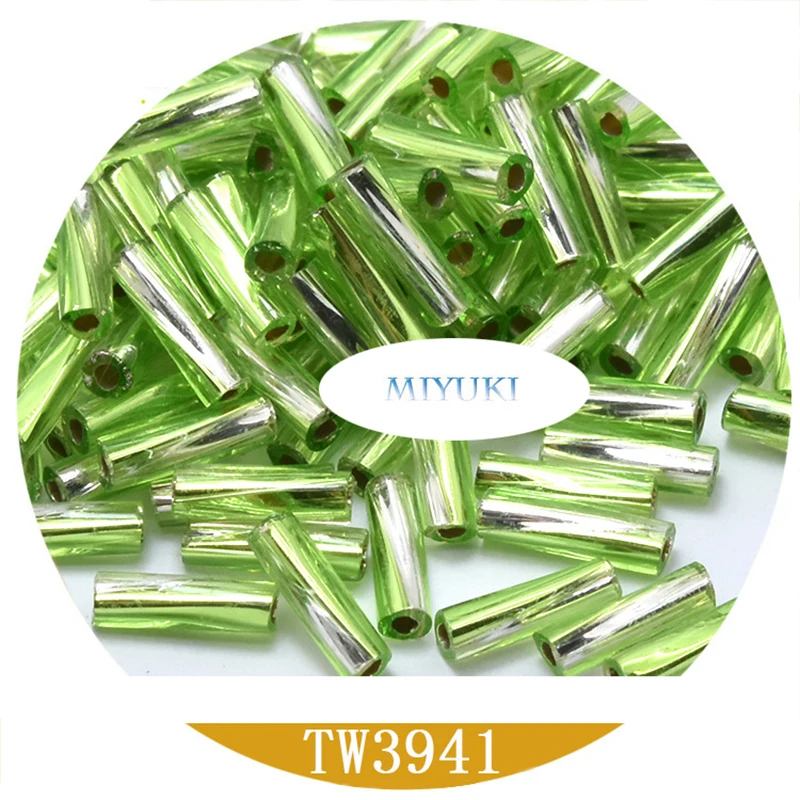 Giappone Miyuki Importato Beads Twist Bugle Tubo 6 millimetri 19 Colori 5G Accessori Fatti A Mano Ornamento