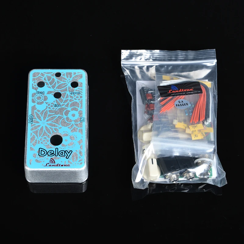 New DIY Delay Guitar Analog Effect Pedal Full Kits with 1590B/ Style guitar Effects Pedal Aluminum Stomp Box