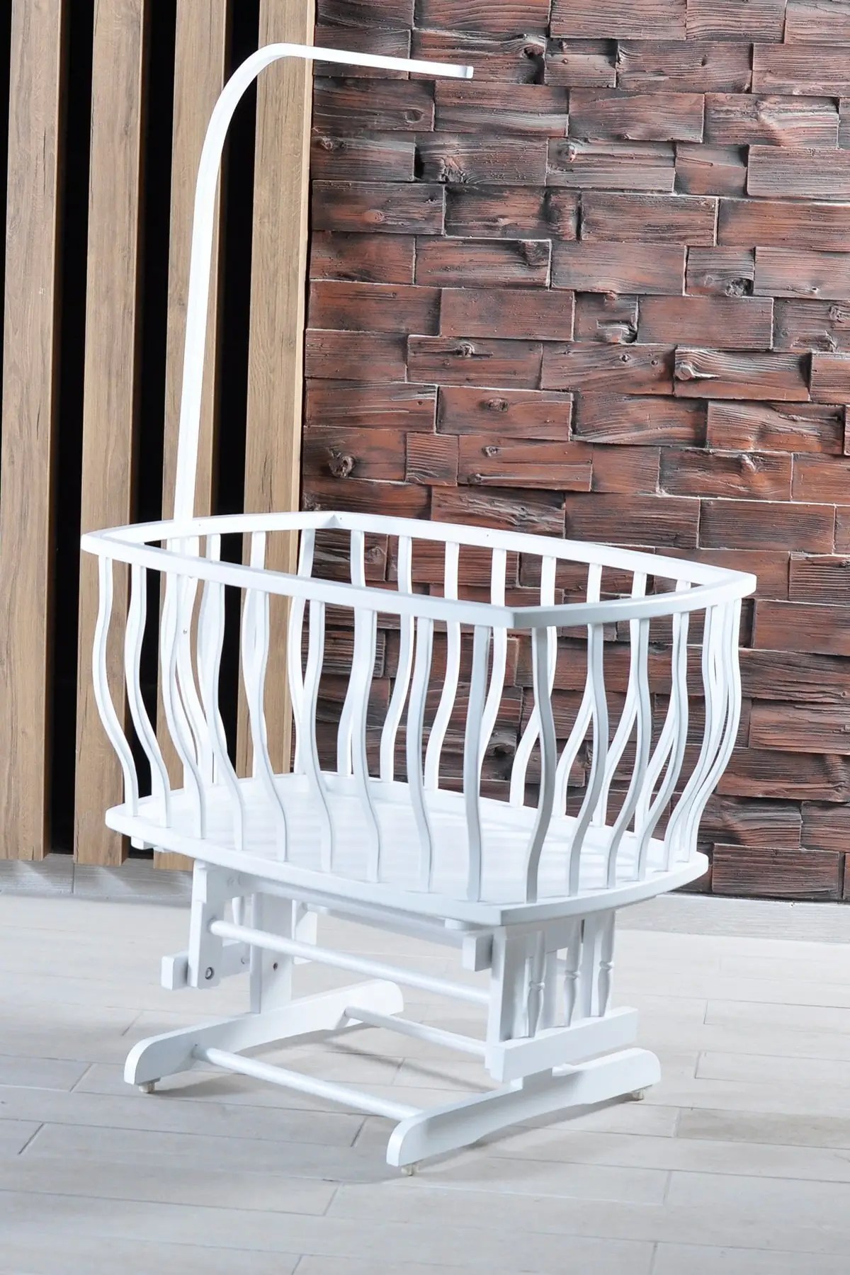 Wit Drop Elite Mosterd Mand Wieg