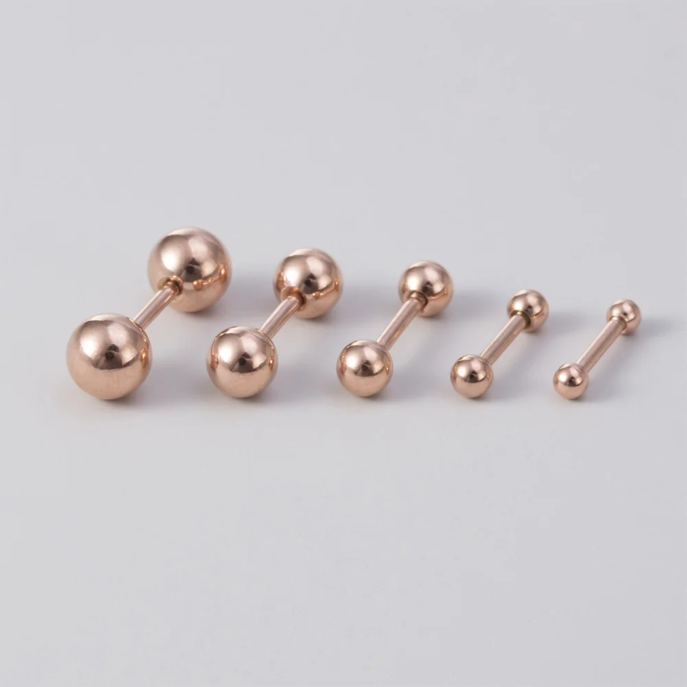 5 Stücke 2,5/3/4/5/6mm Kugeln Knorpel Helix Ohr Piercings Tragus Kugel Ohrstecker Chirurgenstahl Barbell Ohrring Mode Körperschmuck 16G – Detail 17