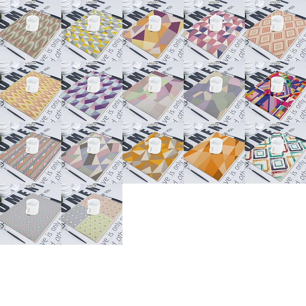 Geometric Lattice Napkin Cloth Household Table Decoration Table Mat Untersetzer Table Towel Tea Towel Coaster 42*32 Servilletas