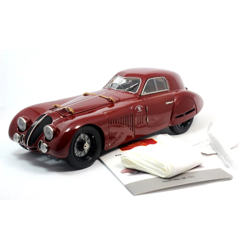 Ultra-fine Edition Special Die-cast Metal 1/18 1938 8C 2900B M-107 Classic Car Model Furniture Display Collection Car Toy