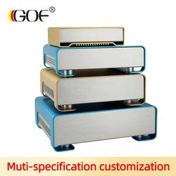 Electronic Project Box Aluminium PC Case Sandblasting Supply Custom Service Sheet Metal Battery Junction Housing 248.4*81.5mm