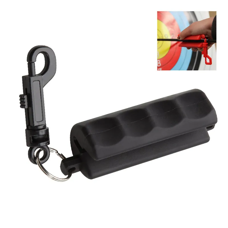 Outdoor Black Silicone Gel Archery Target Hunting Shooting Bow Arrow Puller Remover Keychain Tool