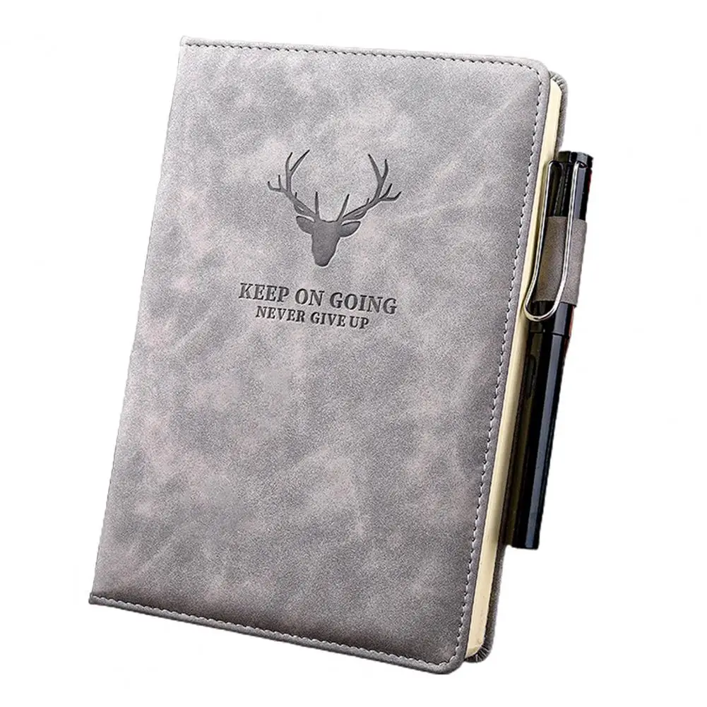 HOT sprzedaży! 360 stron A5 Faux skóra gruby biznesowy Notebook szkic dziennik pamiętnik z piórem