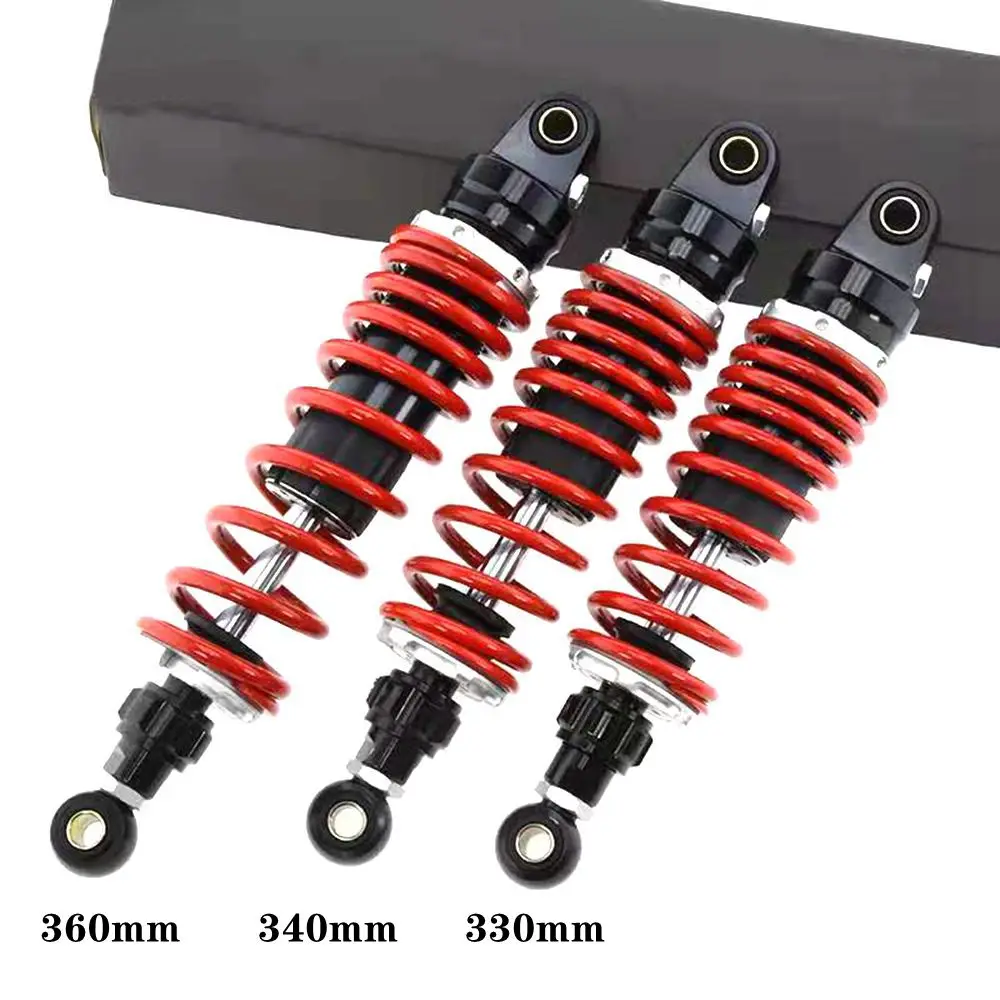 

330/340/360mm Motorcycle Damping Rear Shock absorber Universal For Honda Kawasaki Suzuki Yamaha BWS Niu Scooter Dirt Bike ATV