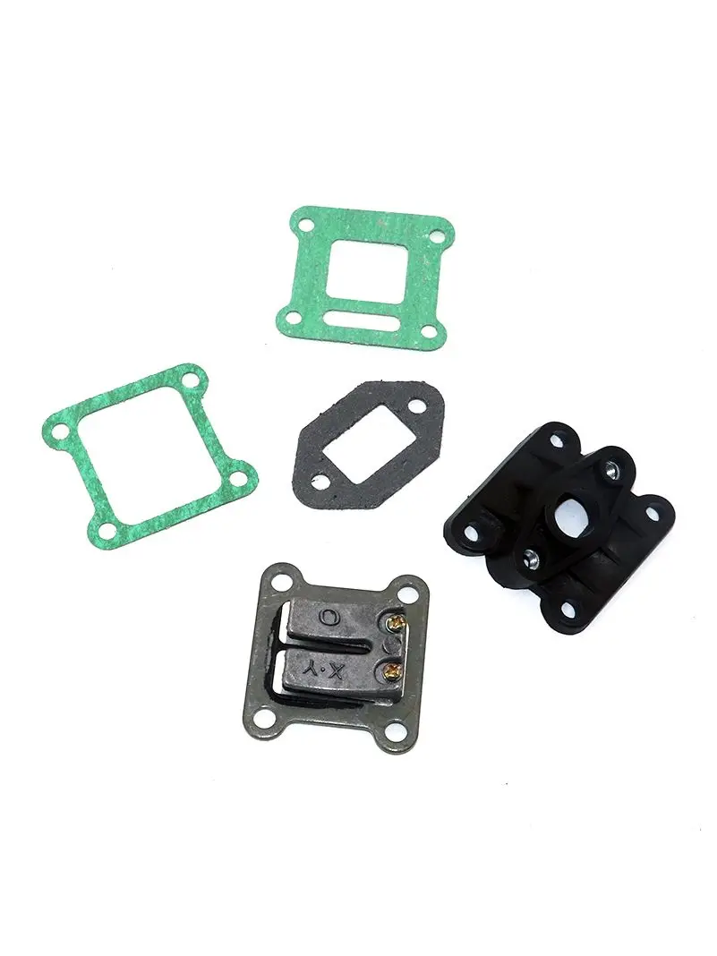 Valve à lames + collecteur d'admission + joints pour Mini Moto 47cc 49cc, Dirt Pocket Bike, ATV Quad Go Kart, Scooter Minimoto