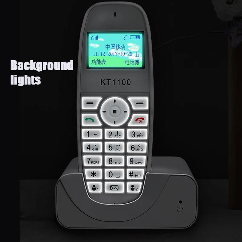 Imagem -03 - Telefone Móvel sem Fio Gsm 850 900 1800 1900ghz com Retroiluminação Sms Tela Colorida Fixo para Casa
