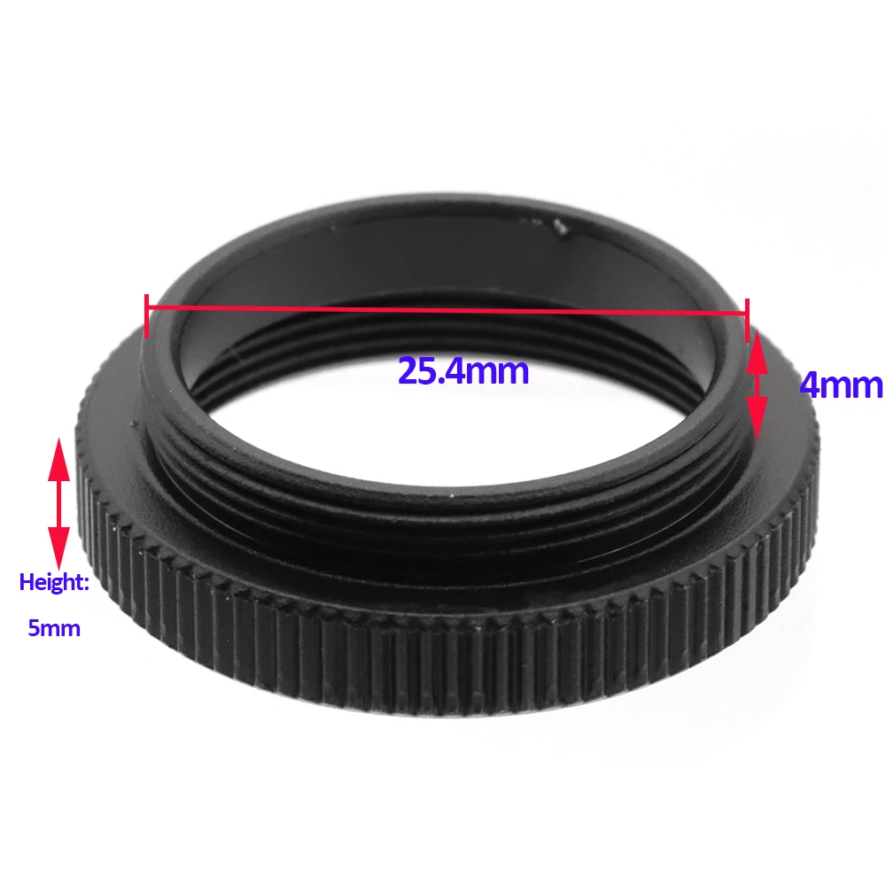 C-CS C-mount Adapter Extension Tube length 5 10 15 20 25 30 40 50 100mm and Washer Ring thickness 1 2mm for CCTV Camera