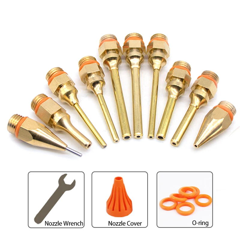 Hot Melt Glue Gun Nozzle Small-bore Diameter Nozzle 1.5x70mm 1mm Anti-leakage Nozzle Copper Nozzle Glue Gun Accessories Nozzles