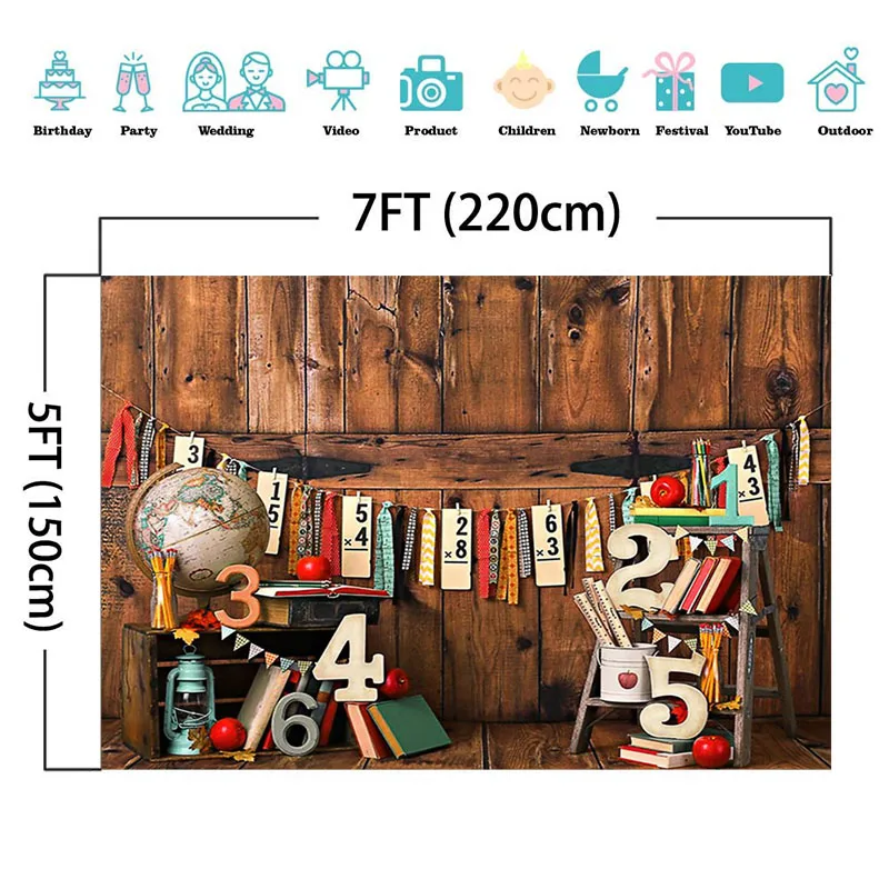 印刷された木製の背景,学校に戻る,赤ちゃんと子供のための茶色の壁の背景,写真スタジオ,写真撮影