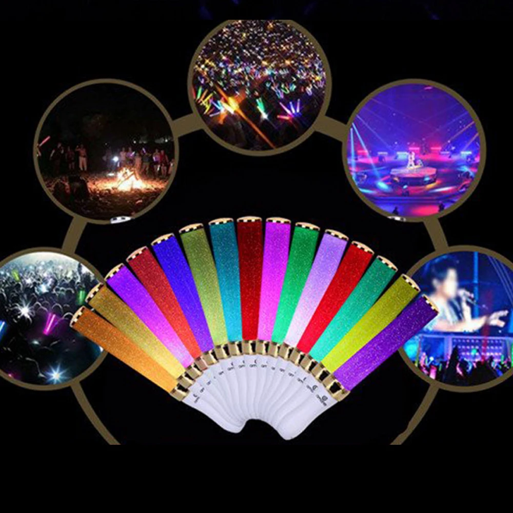 15 Colors Changeable LED Glow Stick Battery Powered Magical Light Stick Concert Wedding Party Celebration Decoration Glow Sticks