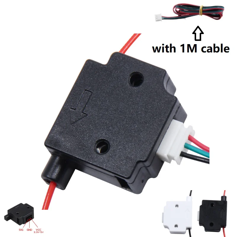 Modulo di rilevamento della rottura del filamento MEGA 2pcs con parti della stampante 3D del sensore del rivelatore di Runout del cavo 1M per carenza di filamenti da 1.75mm