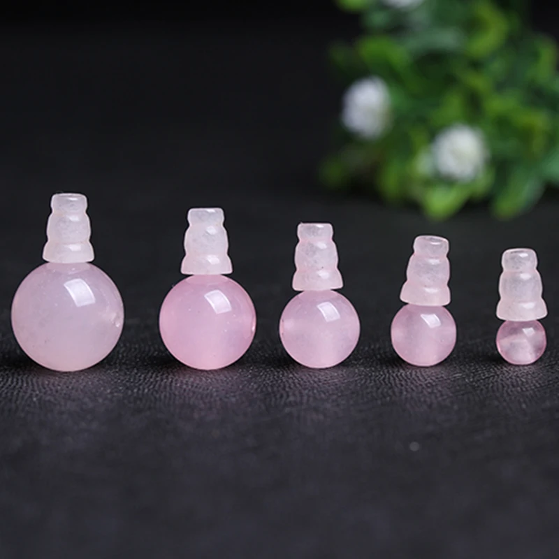 4A Natural Pink Chalcedony Buddha T Joint T Head  Single Bead DIY Jewelry Making