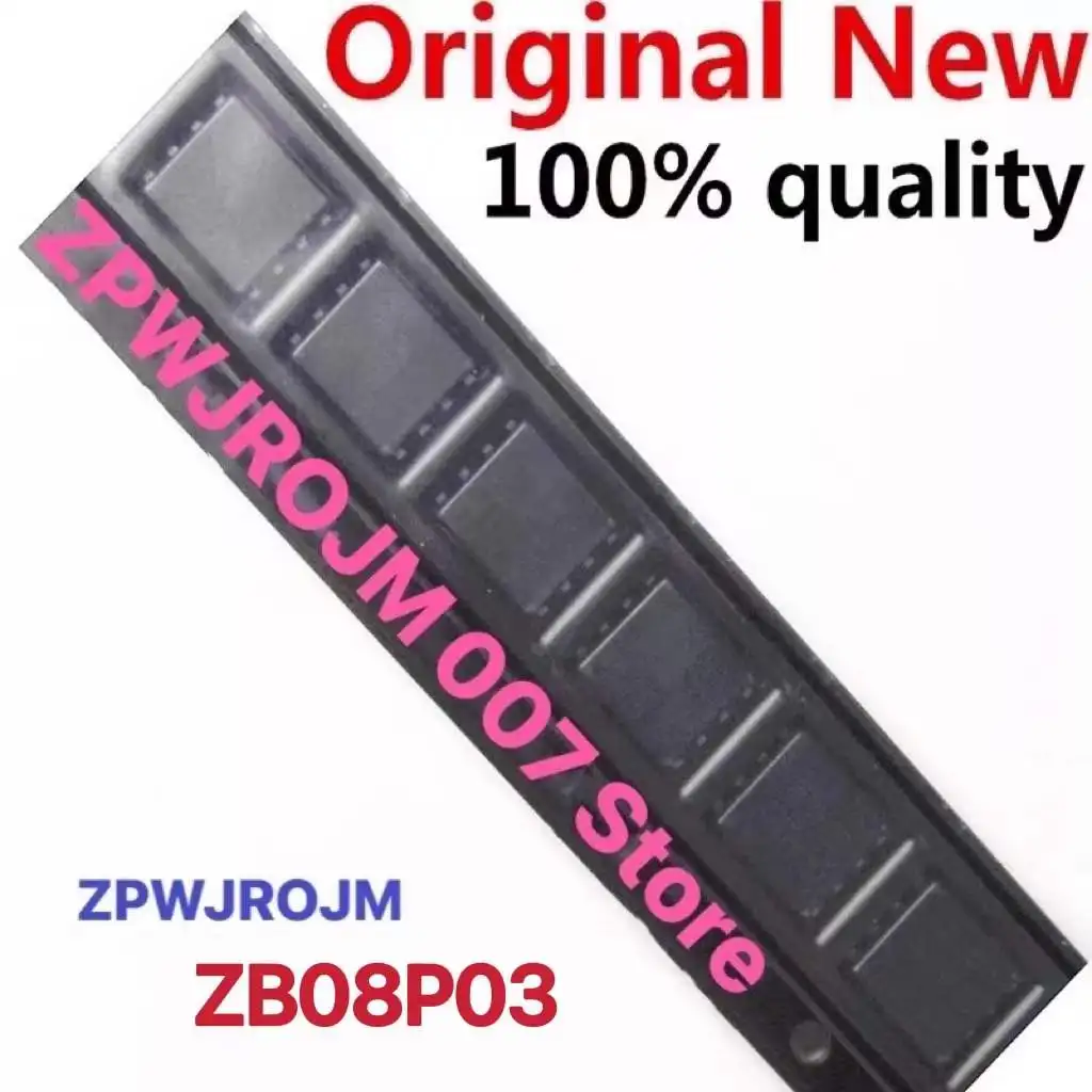 10pcs ZB08P03 EMZB08P03 EMZB08P03H 5mm*6mm QFN-8