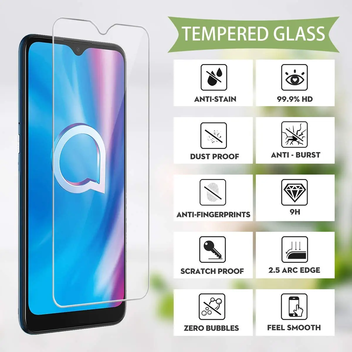 For Alcatel 5X 1V 1S 1SE 3L 1SP Lite Plus (2020) Tempered Glass Screen Protector Explosion-proof Film Toughened Guard