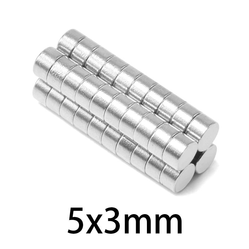 10-500pcs 5x3mm Small Round Powerful Magnet 5mmx3mm Sheet Neodymium Magnet 5*3mm Permanent NdFeB Strong Magnets 5*3