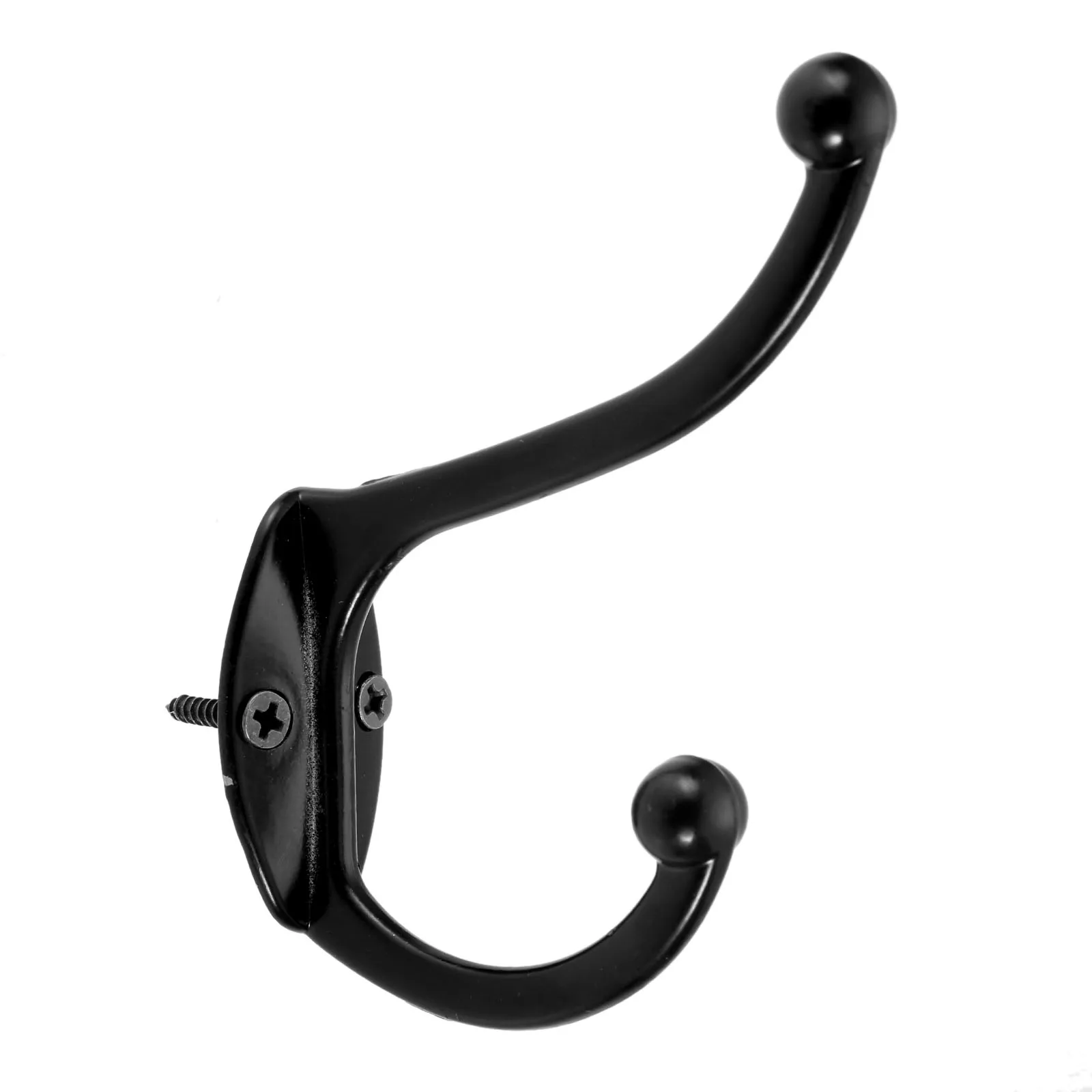 1PC Vintage Coat Bag Hat Hanger Zinc Alloy Wall Hook Robe Hooks Black Home Kitchen Bathroom Wall Door Holder Drawer Handle