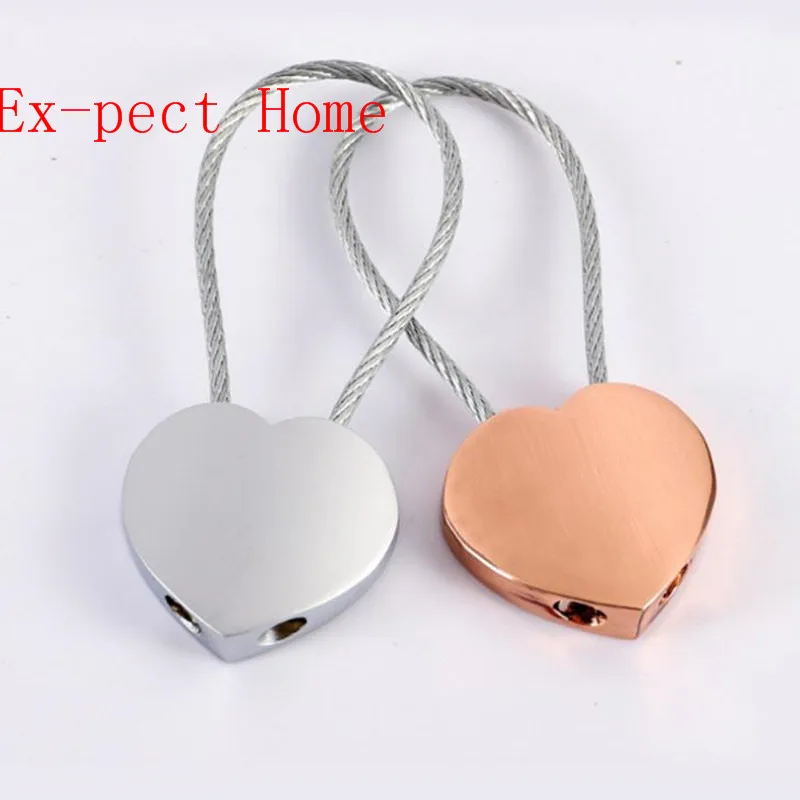 

200pcs Romantic Heart Keychain High Quality Patchwork Heart Couples Shaped Key Chain For Lovers Boy Friend Gift Key Ring