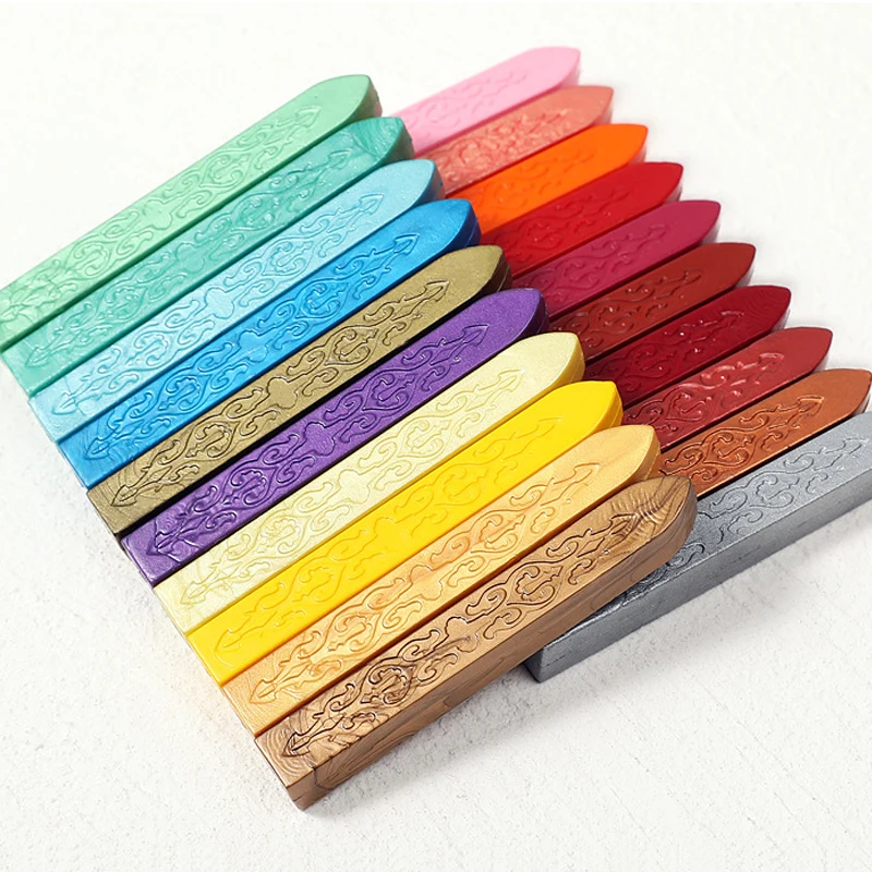 Sealing Wax Stick Retro Seal Stamps For Letter Wedding Invitations 90*10*10mm Vintage Cord Wick Vintage Sealing Wax Sticks