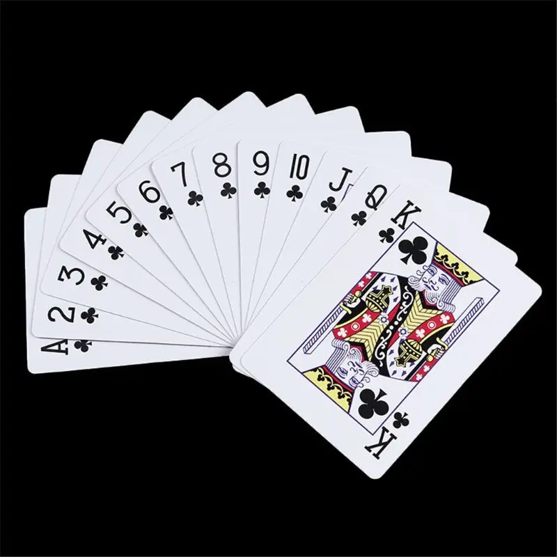 

PVC Waterproof Playing Cards Wearproof Plastic Poker Bar Board Game White Card