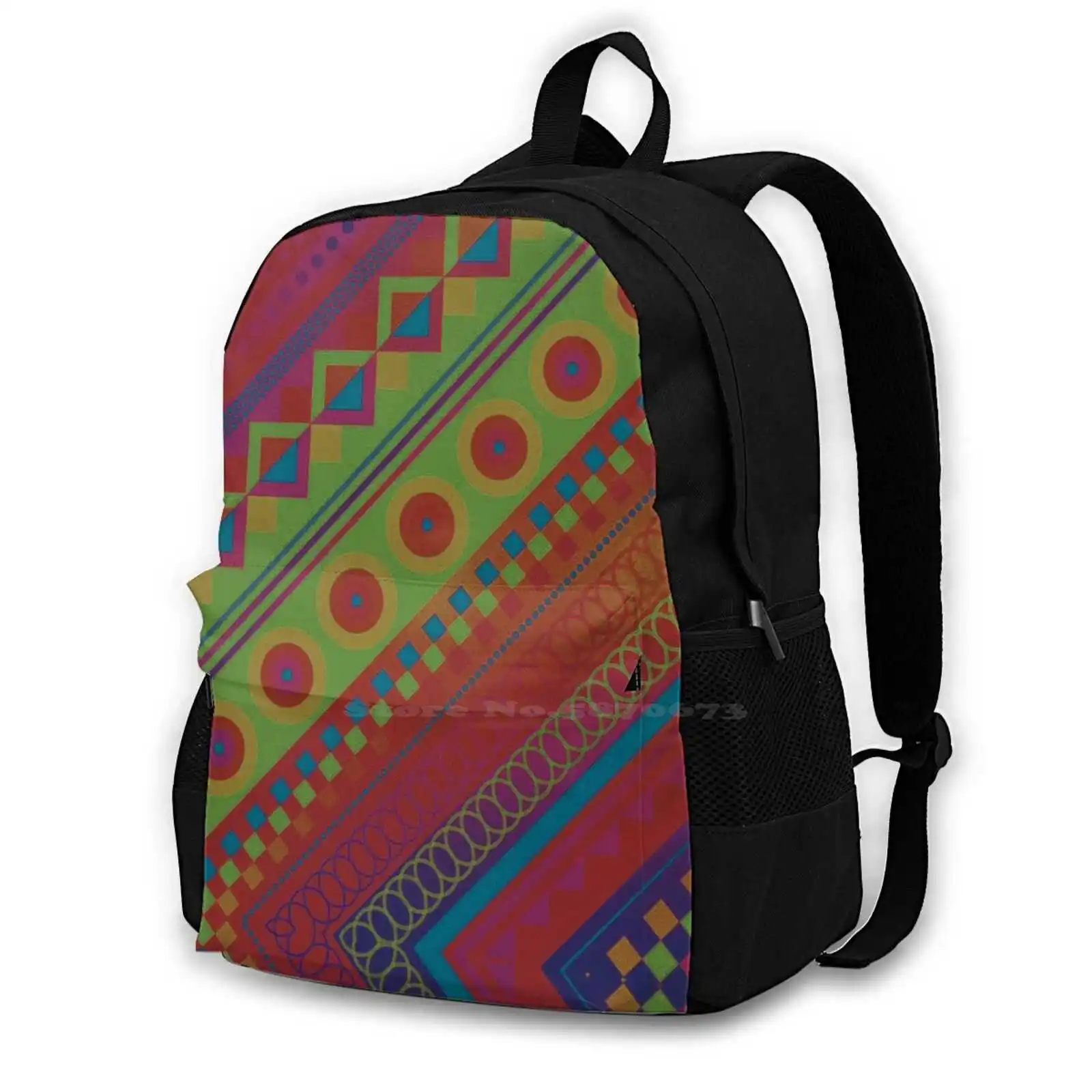 Colourful Pattern Of Clip Art Fashion Travel Laptop School Backpack Bag Awesome Abstract Best Seller Something Background