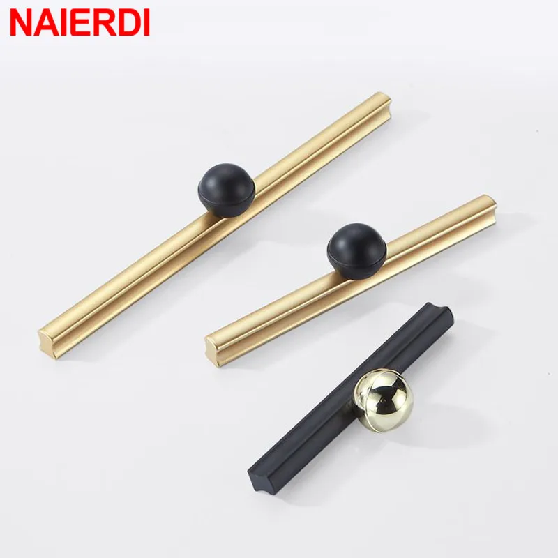 NAIERDI American Black Cabinet Door Handles Aluminum Alloy Cupboard Door Pulls Minimalist Long Furniture Handle 800-1000mm