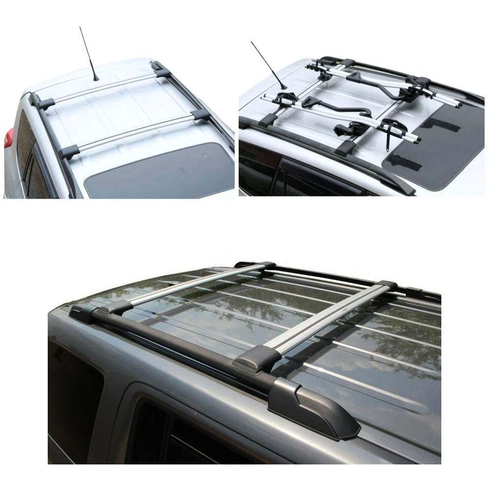 2Pcs Universal Anti-theft Lock Kayak Surfboard Roof Rack Cross Bars Universal For Toyota ...