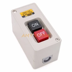 1Pc 3 Phase 30A 3.7KW Self-Lock Latching On/Off Motor Start Stop Power Pushbutton Switch TBSP-330