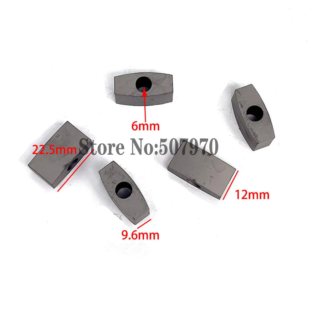 Wire Cut Parts Tungsten Carbide Conductive Block 22.5*9.6*12*6mm 5pcs for CNC Wire Cutting Machine