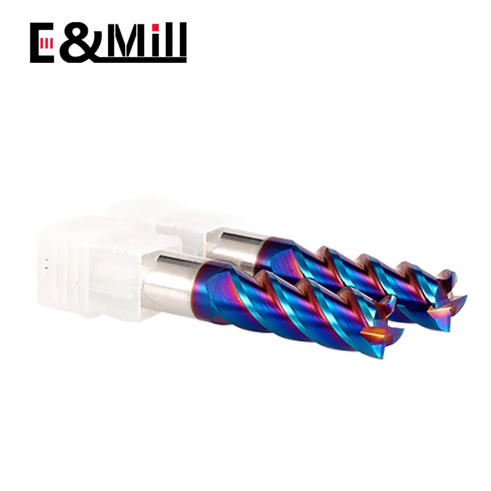HRC65 4 flet stal wolframowa frez z węglika frez CNC ze stali nierdzewnej specjalne narzędzie CNC 1-20mm frez trzpieniowy