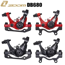 Zoom Aluminum Alloy Bicycle Rear Disc Brake Black Mountain Road Mtb Bike Mechanical Caliper Disc Brakes Cycling Double Brake