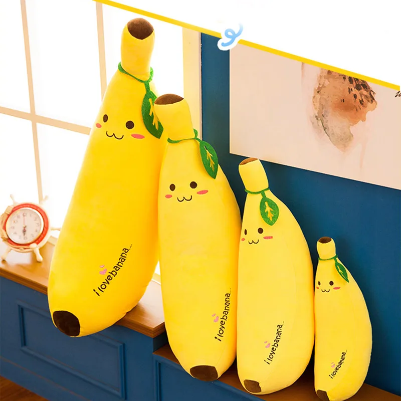 Nieuwe Hot Knuffels Banaan Kussen Lange Kussen Slapen Pop Pluche Schattige Pop Jongen Meisje Verjaardagscadeau SMR88