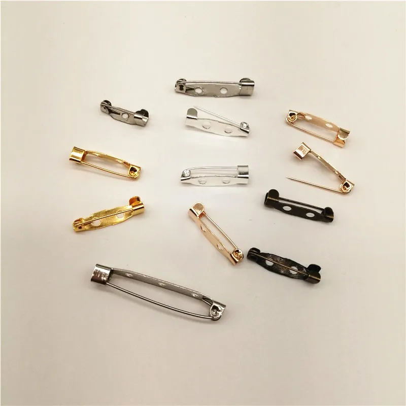 50-100pcs Argento/KC Oro Di Sicurezza Decorativo Spilli Spilla FAI DA TE Risultati Dei Monili di Sicurezza Spilli Per Distintivi e Simboli Gioielli