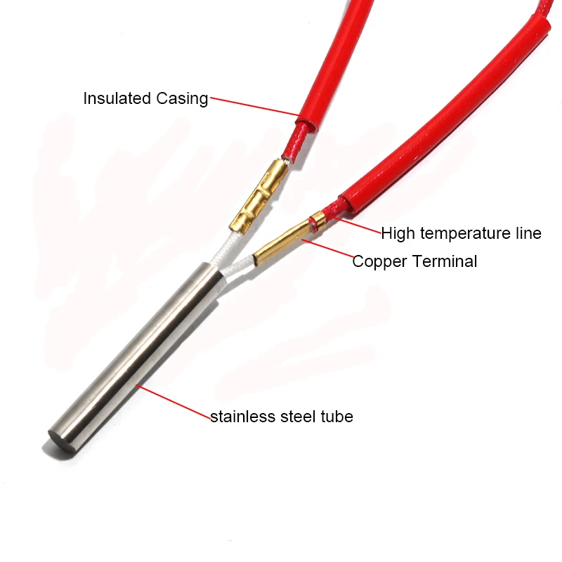 LUJINXUN 110V 220V 380V Cartridge Heater SUS201 15mmx62-75mm 230W-280W For Die Casting Input Channel Heating 5pcs/lot