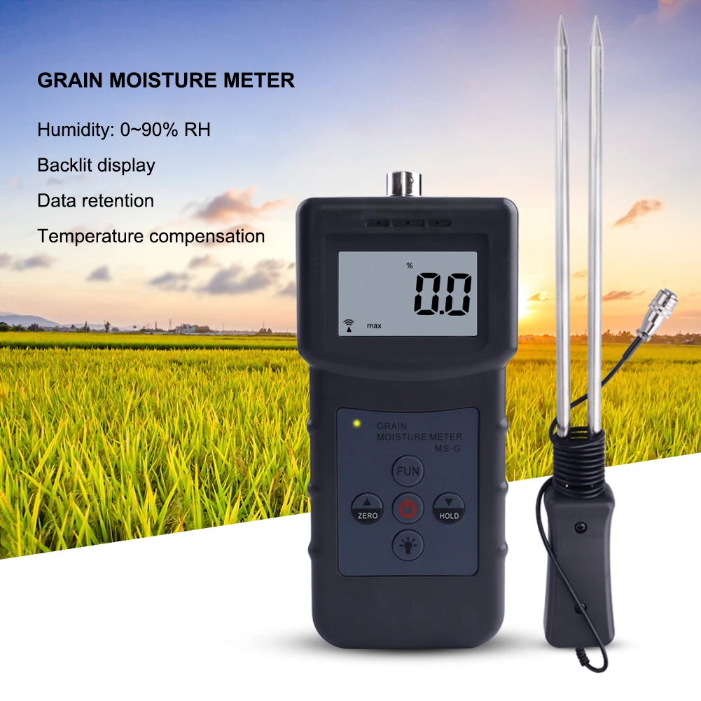 

Yieryi Grain Moisture Meter Moisture Meter for Barley,Corn,Hay,Oats,Rapeseed,Brown Rice,Soybeans,Wheat Flour,Cocoa Powder