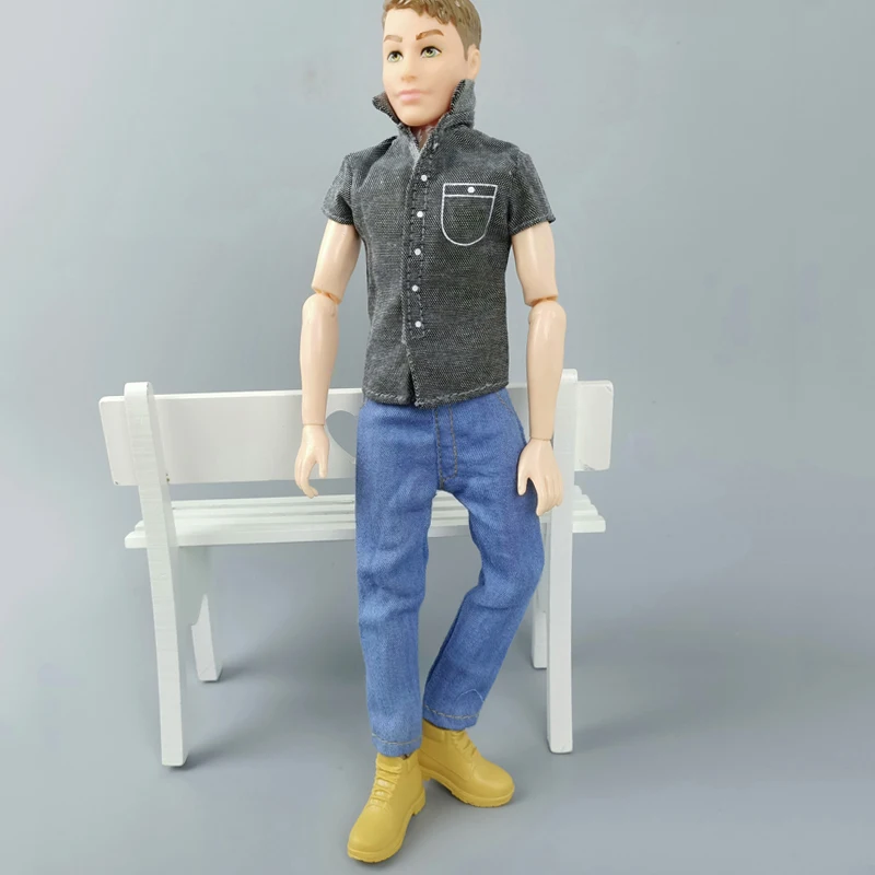 1/6 Boy Doll Clothes For Ken Doll Trousers Hip Hop Handmade Pants For Barbie Boyfriend Ken Prince Male Boy Doll Casual Wear