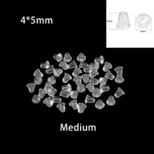 200-2000pcs Soft Silicone Rubber Earring Back Stoppers for Stud Earrings DIY Earring Findings Accessories Bullet Tube Ear Plugs - AliExpress 