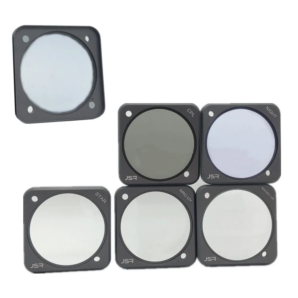 Glass UV CPL Star Night Macro 10X Lens Filter Protector Cap Close up for DJI Action 2 Camera Action2