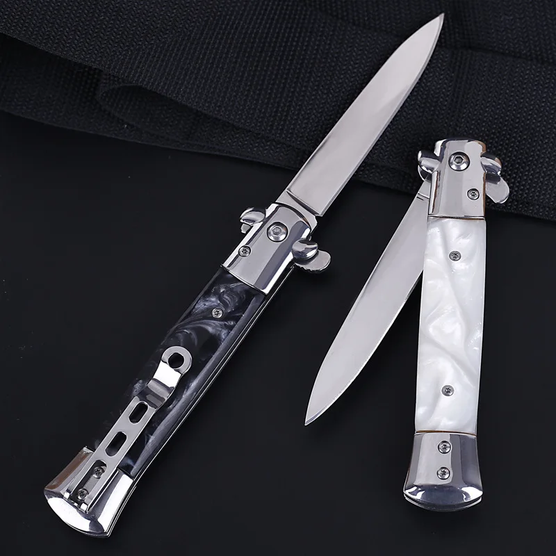 

High Quality steel Hand made Folding Blade Pocket Knife Hunting Knife 57HRC Wood Handle Survival Camping Tactical Rescue Knives