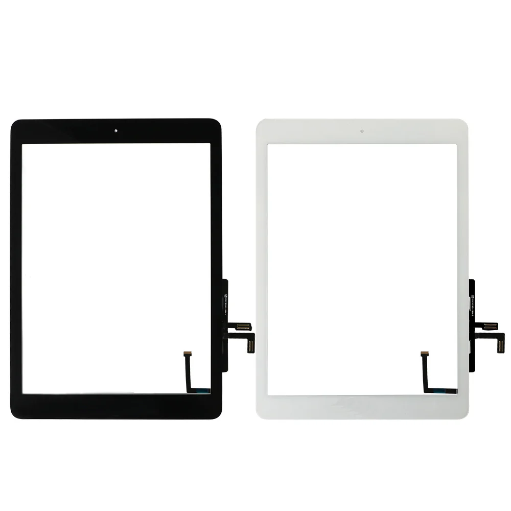 For Ipad Air 1 Touch Screen A1474 A1475 A147 Digitizer Sensor + Home Button + Flex Adhesive + Repair Tools Assembly Glass Panel