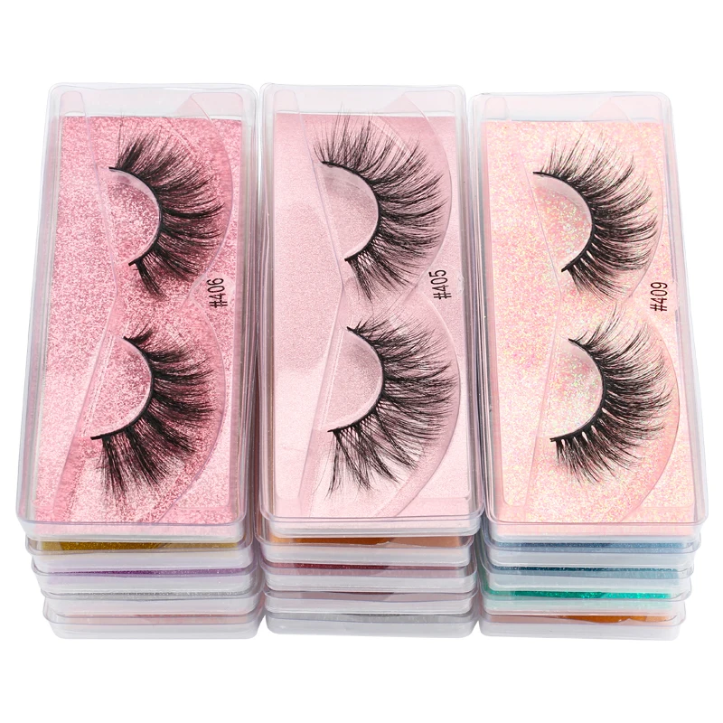 ขายส่งขนตาปลอม10/30/100/200 PCS 3D Mink Lashes จำนวนมากขนตาปลอมธรรมชาติยาวปุย Dramatic ขนตา Maquiagem