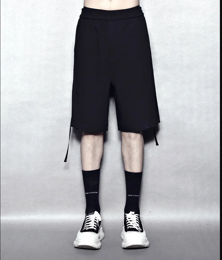 

Original design Cool ribbon design loose casual five-point pants Men's summer shorts