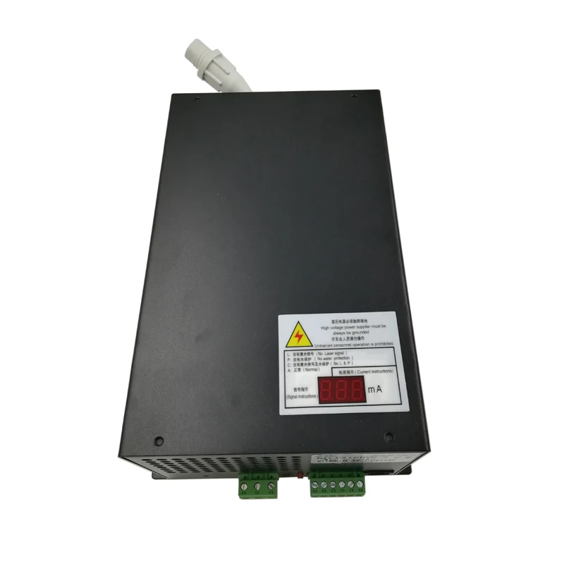 MYJG100W nueva fuente de alimentación láser CO2 100W con regulador de voltaje de diagnóstico de fallos y pantalla LED para tubo láser CO2
