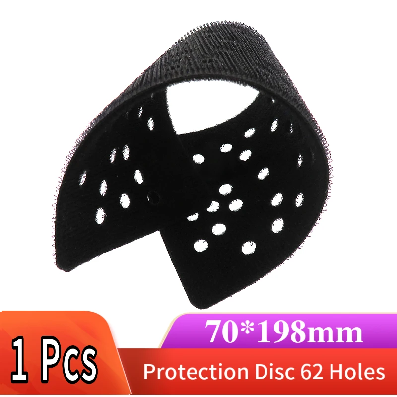 198*70 MM  Interface Pad Protection Disc 62 Holes Power Tool Accessories for Sander Polishing & Grinding - Hook and Loop