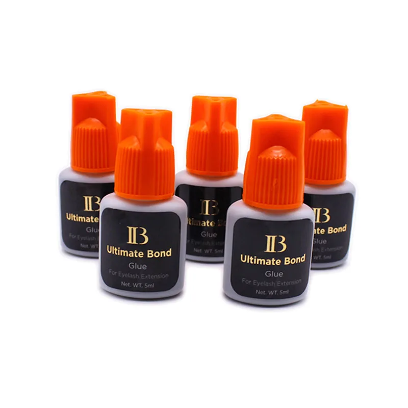 2 bottiglie IB Ultimate Bond extension colla 5ml originale corea adesivo ad asciugatura rapida odore basso nessuna irritazione strumenti per il trucco