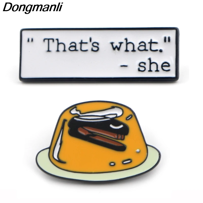 DZ9 Fashion The Office TV Metal Enamel Brooches and Pins Collection Lapel Pin Badge Jewelry Accessories
