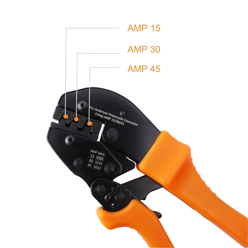 Anderson สาย Crimping Plier สำหรับ AMP15/30/45 Powerpole ปลั๊กต่อปลั๊ก Crimper AP-153045