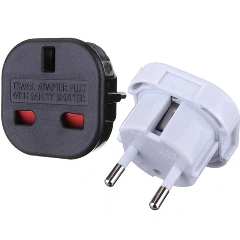 Uniwersalny konwerter wtyczka europejska z Wielkiej Brytanii na UE Adapter podróżny Euro 250V ładowarka Adapter wtyczki EU brytyjskiego gniazdka